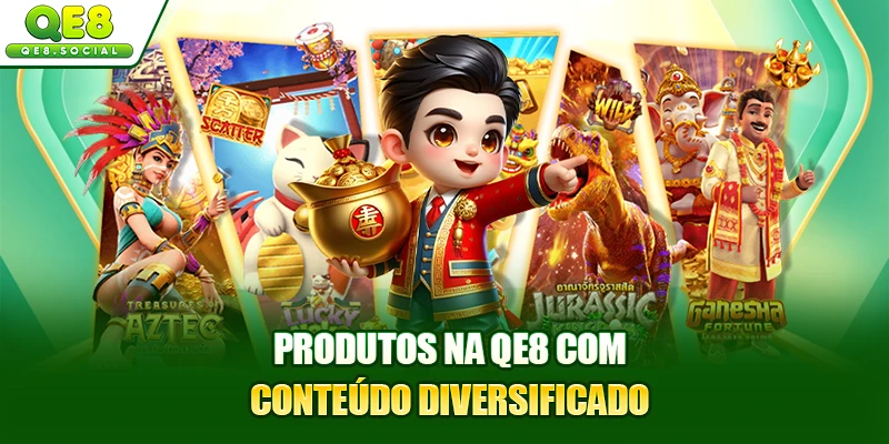 Produtos na QE8 com conteúdo diversificado