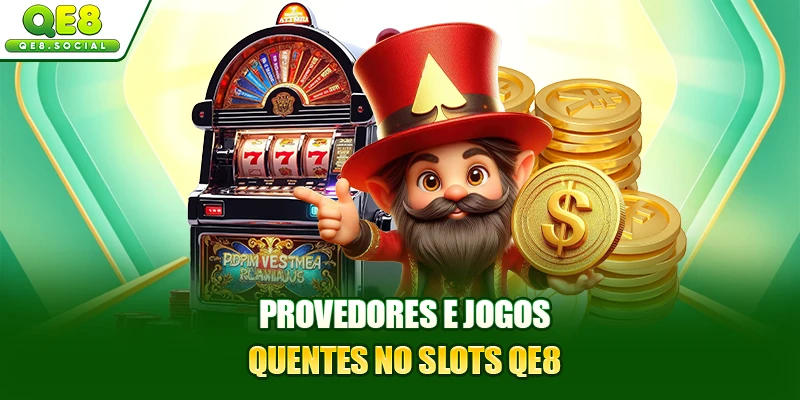Provedores e jogos quentes no slots QE8