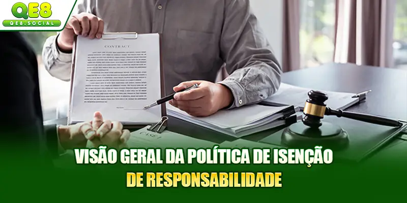 Visão geral da política de isenção de responsabilidade